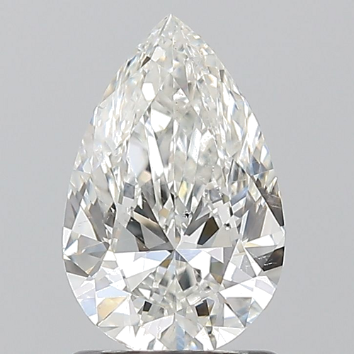 1.2 carat H-SI2 Natūralus Pear Deimantas (1)