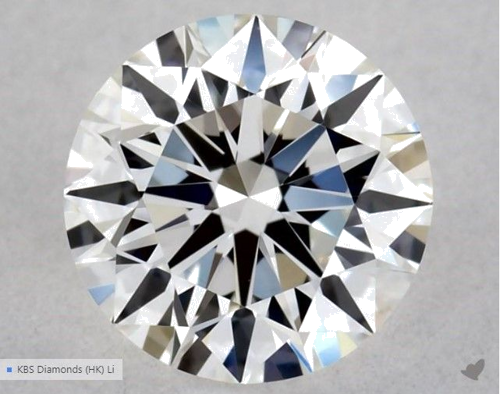 0.5 carat G-VVS2 Excellent cut Natūralus Round Deimantas (1)