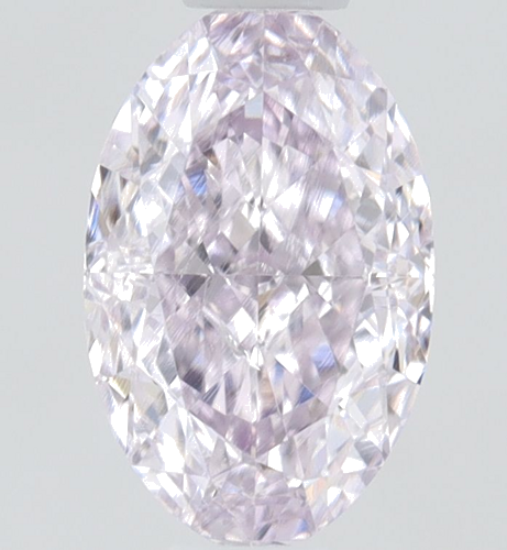0.51 carat Fancy Light Purplish Pink-SI1 Natūralus Oval Deimantas (1)