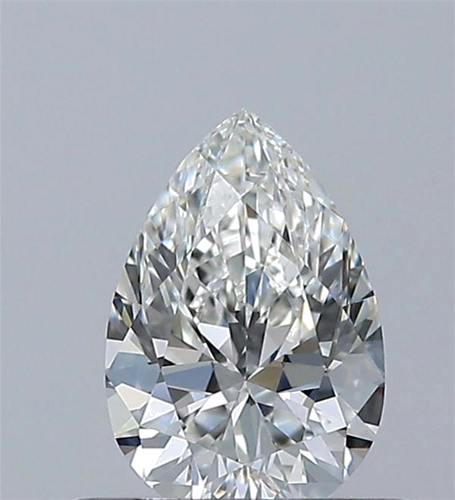 0.5 carat H-VVS2 Natūralus Pear Deimantas (1)