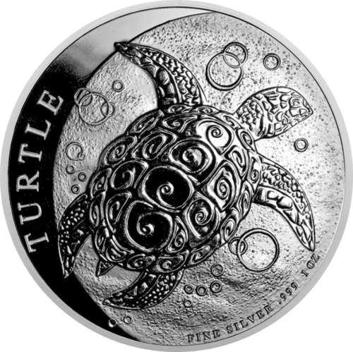 1 унция Морска костенурка 2016 Ню Джърси сребърна монета (1)