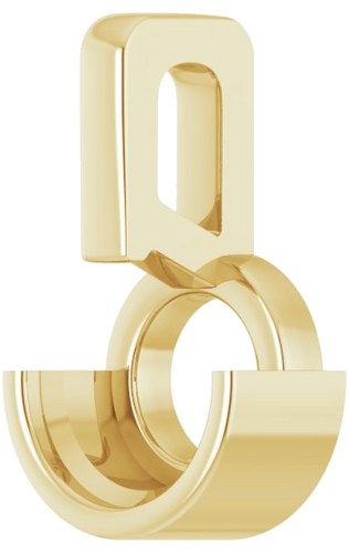 Pakabukas „Half-Bezel Solitaire“ 14k yellow gold Round 6.5mm (2)
