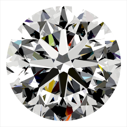 0.3 carat D-SI2 GD cut Natūralus Round Deimantas (1)