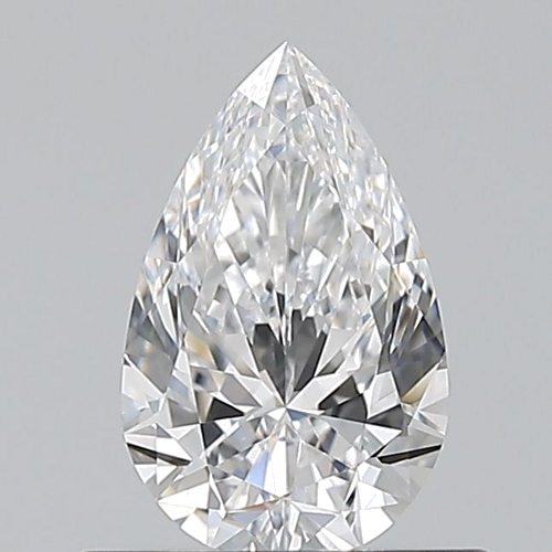 0.6 carat D-VS2 Natūralus Pear Deimantas (1)