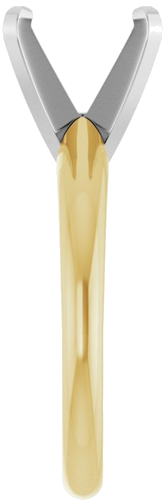 Sužadėtuvių Žiedas „Solitaire“ 14k yellow/white gold Round 9.5mm (4)