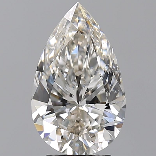3.0 carat I-SI1 Natūralus Pear Deimantas (1)