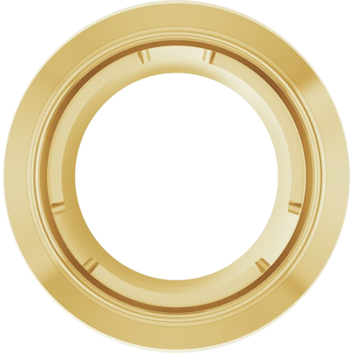 Pakabukas „Round Bezel-Set Slide“ 750 Geltonojo Aukso Round 4.8mm (1)