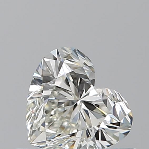 0.53 carat J-VVS1 Natūralus Heart Deimantas (1)
