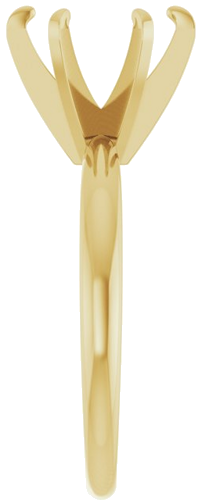Sužadėtuvių Žiedas „Solitaire“ 14k yellow gold Round 9.5mm (4)