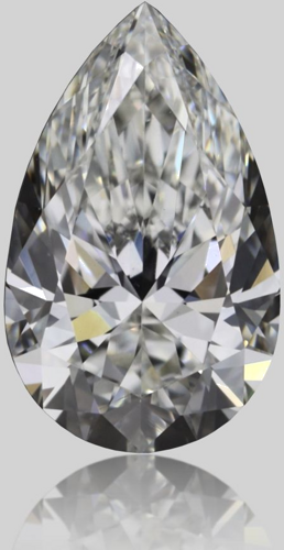 0.5 carat H-VS1 Natūralus Pear Deimantas (1)