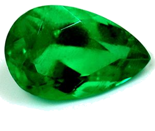 0.52 carat GREEN Pear Smaragdas (1)