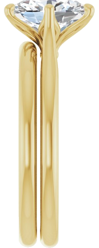 14K Yellow 9x7 mm Oval Engagement Ring Mounting (9)