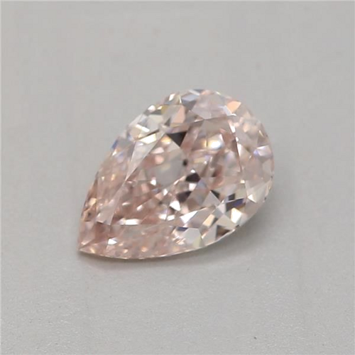 0.5 carat Light Pink-VVS2 Natūralus Pear Deimantas (1)