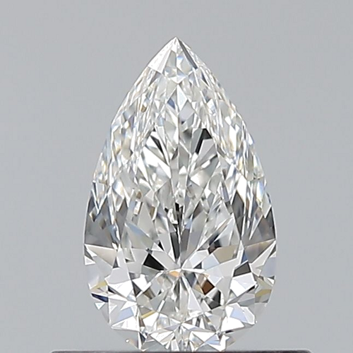 0.5 carat F-VVS2 Natūralus Pear Deimantas (1)