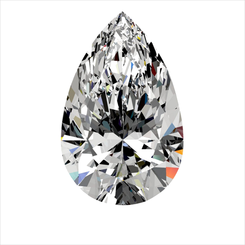0.41 carat G-SI1 Natūralus Pear Deimantas (1)