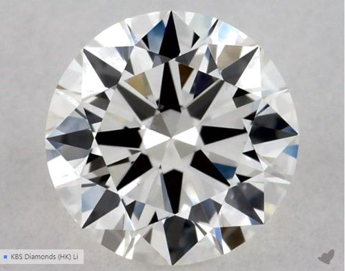 0.5 carat H-VS2 Excellent cut Natūralus Round Deimantas (1)