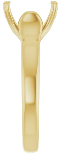 Sužadėtuvių Žiedas „Solitaire“ 14k yellow gold Emerald 9mm x 7mm (4)