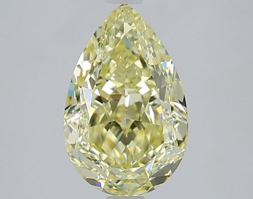 2.03 carat Fancy Light Yellow-VVS2 Natūralus Pear Deimantas (1)