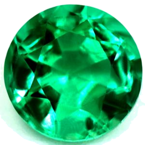 0.62 carat GREEN Round Smaragdas (1)