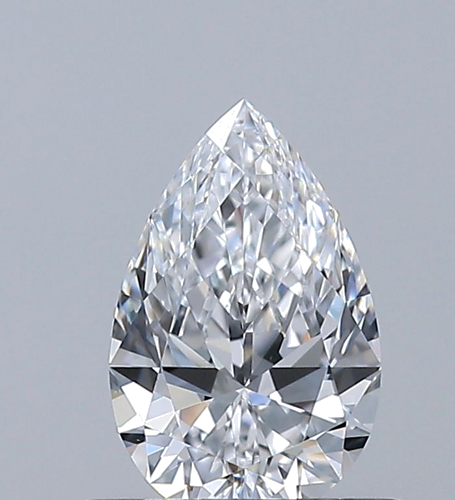 0.53 carat D-VVS2 Natūralus Pear Deimantas (1)