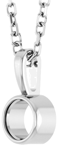 Pakabukas „Bezel-Set Solitaire“ 925 Sidabro Round 3.5mm (2)