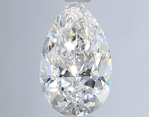 0.49 carat F-VVS2 Natūralus Pear Deimantas (1)