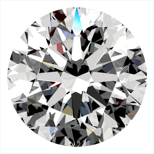 0.5 carat G-SI1 Excellent cut Natūralus Round Deimantas (1)