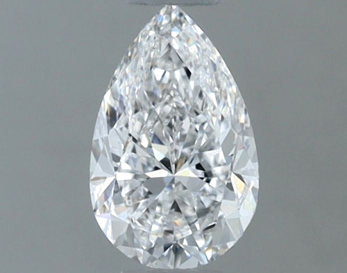 0.6 carat D-VS2 Natūralus Pear Deimantas (1)