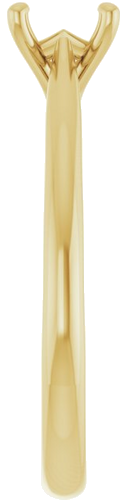 Sužadėtuvių Žiedas „Solitaire“ 14k yellow gold Square 4.5mm (4)