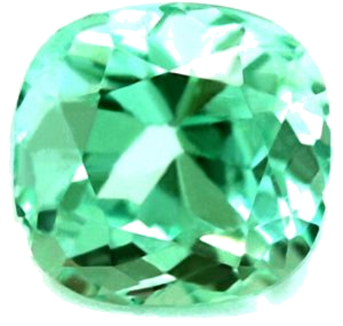 0.56 carat GREEN Cushion Smaragdas (1)