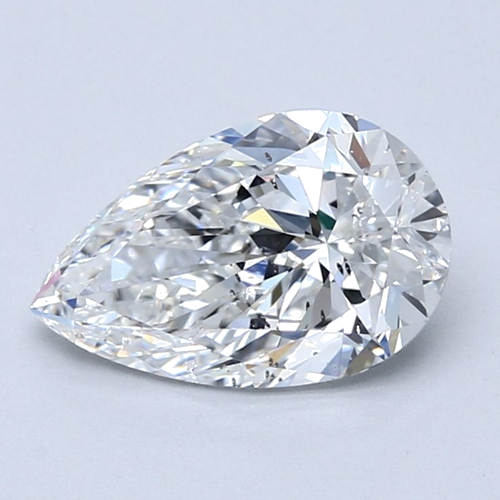 2.0 carat F-SI2 Natūralus Pear Deimantas (1)