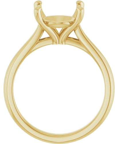 Sužadėtuvių Žiedas 14k yellow gold Oval 12mm x 10mm (2)