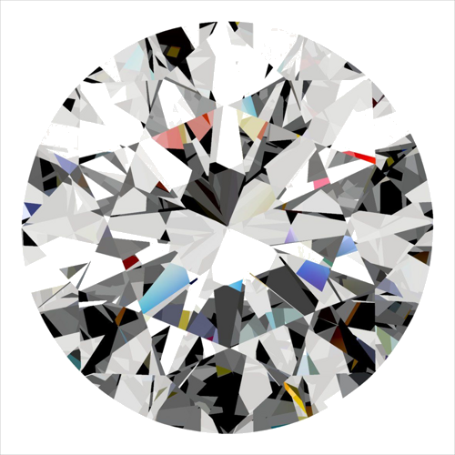 0.3 carat F-VVS2 Excellent cut Natūralus Round Deimantas (1)