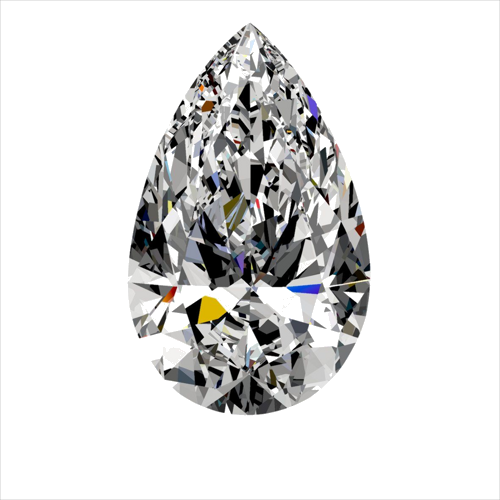 0.35 carat D-SI1 Natūralus Pear Deimantas (1)