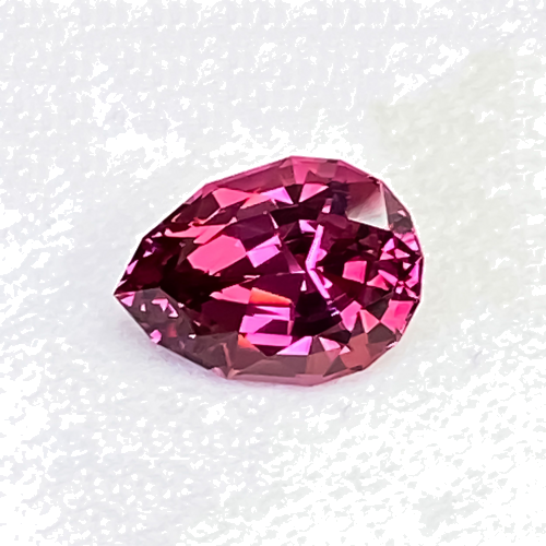 3.72 carat PINK Pear Garnet (1)