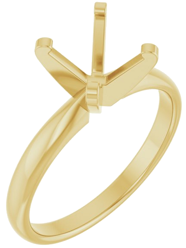 Sužadėtuvių Žiedas „Solitaire“ 14k yellow gold Round 8mm (1)