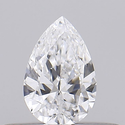 0.21 carat D-VVS2 Natūralus Pear Deimantas (1)