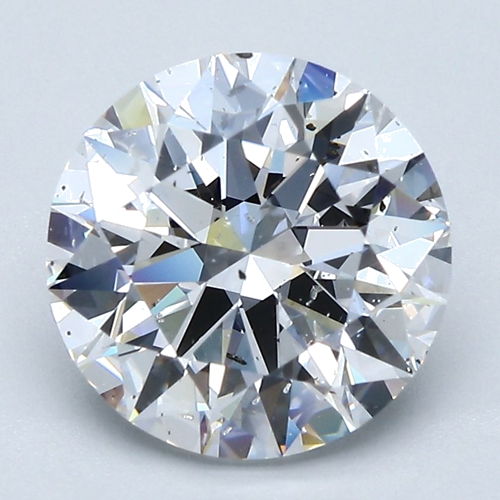 3.35 carat D-SI2 Excellent cut Natūralus Round Deimantas (1)