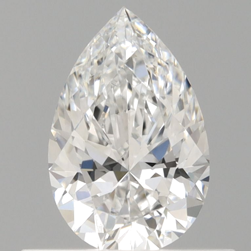 0.5 carat E-VVS2 Natūralus Pear Deimantas (1)