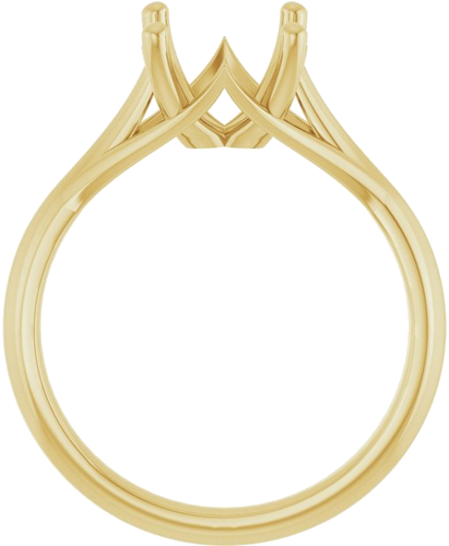 Sužadėtuvių Žiedas „Solitaire“ 14k yellow gold Oval 10mm x 8mm (2)