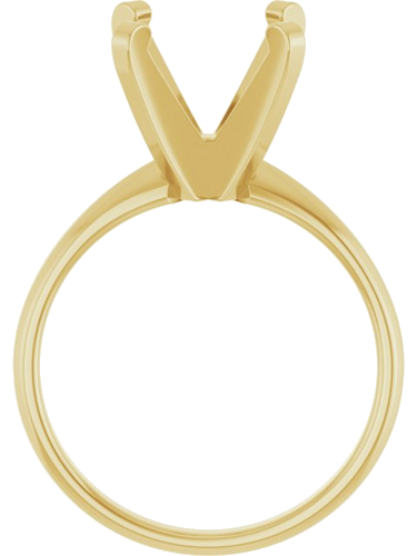 Sužadėtuvių Žiedas „Solitaire“ 10k yellow gold Square 8mm (2)