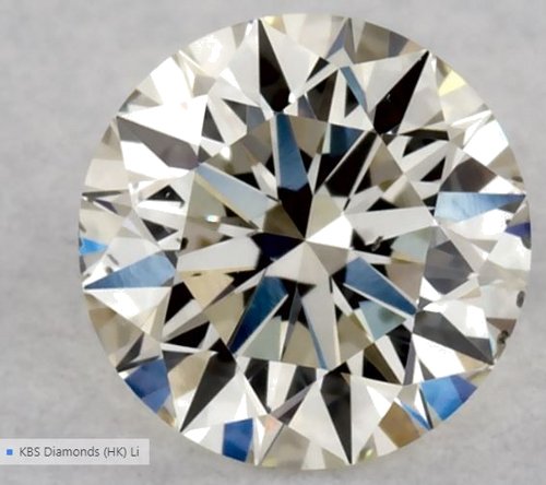 0.31 carat K-SI1 Excellent cut Natūralus Round Deimantas (1)