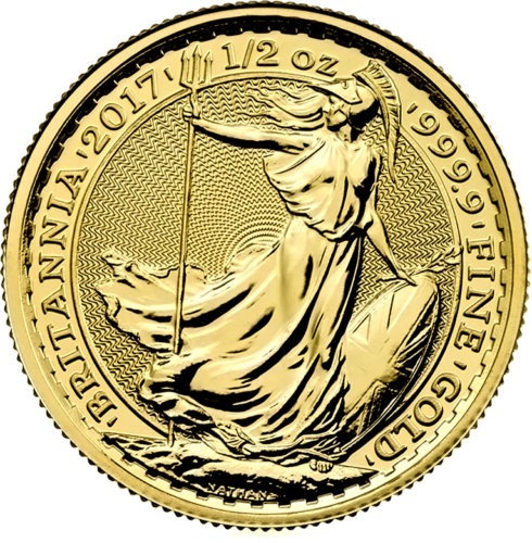 1/2 oz Britannia Great Britain Gold coin (Random Year) (1)