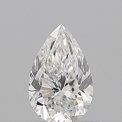0.5 carat F-VVS2 Natūralus Pear Deimantas (1)