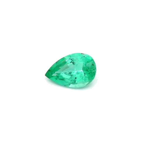 0.67 carat GREEN BRILLIANTFANCY cut Pear Smaragdas (1)