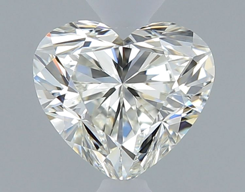 0.4 carat J-VVS2 Natūralus Heart Deimantas (1)