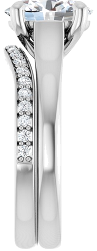 Sužadėtuvių Žiedas „Solitaire“ 950 Platinos Oval 9mm x 7mm (9)