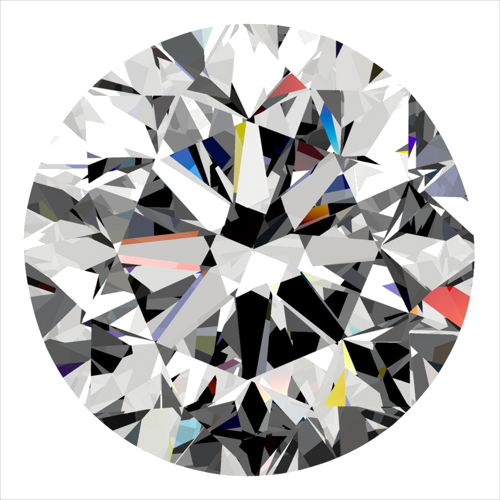 0.3 carat F-VS2 GD cut Natūralus Round Deimantas (1)