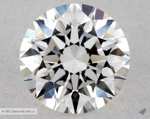 0.5 carat H-VVS2 Excellent cut Natūralus Round Deimantas (1)