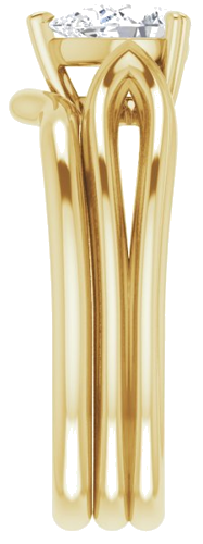 14K Yellow 7x5 mm Pear Engagement Ring Mounting (9)